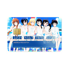 Load image into Gallery viewer, Nisekoi Chitoge Kirisaki, Kosaki Onodera, Seishirou Tsugumi, Marika Tachibana, Ruri Miyamoto Credit Card Skins (4-in-1 Pack)
