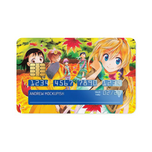 Load image into Gallery viewer, Nisekoi Chitoge Kirisaki, Kosaki Onodera, Seishirou Tsugumi, Marika Tachibana, Ruri Miyamoto Credit Card Skins (4-in-1 Pack)