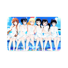 Load image into Gallery viewer, Nisekoi Chitoge Kirisaki, Kosaki Onodera, Seishirou Tsugumi, Marika Tachibana, Ruri Miyamoto Credit Card Skins (4-in-1 Pack)