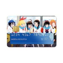 Load image into Gallery viewer, Nisekoi Chitoge Kirisaki, Kosaki Onodera, Seishirou Tsugumi, Marika Tachibana, Ruri Miyamoto Credit Card Skins (4-in-1 Pack)