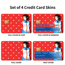 Load image into Gallery viewer, Nisekoi Kosaki Onodera Credit Card Skins (4-in-1 Pack)