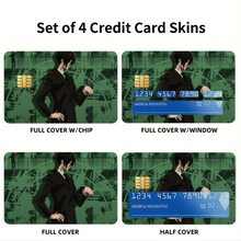 Load image into Gallery viewer, Nobuchika Ginoza Side view Credit Card Skins (4-in-1 Pack)