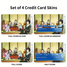 Load image into Gallery viewer, Noragami Yato, Yukine, Hiyori Iki, Kofuku Ebisu, Daikoku Credit Card Skins (4-in-1 Pack)