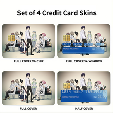 Load image into Gallery viewer, Noragami Yato, Yukine, Hiyori Iki, Kofuku Ebisu, Kazuma Credit Card Skins (4-in-1 Pack)
