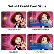 Load image into Gallery viewer, Ochako Credit Card Skins (4-in-1 Pack)