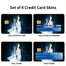 Load image into Gallery viewer, Okabe and Kurisu Credit Card Skins (4-in-1 Pack)