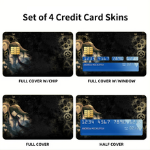 Load image into Gallery viewer, Okabe and Kurisu Credit Card Skins (4-in-1 Pack)