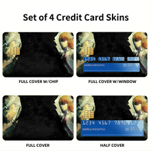 Load image into Gallery viewer, Okabe and Kurisu Credit Card Skins (4-in-1 Pack)