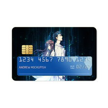 Load image into Gallery viewer, Okabe and Kurisu Credit Card Skins (4-in-1 Pack)