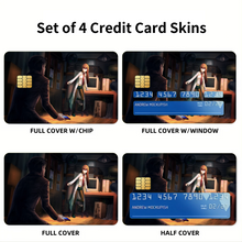 Load image into Gallery viewer, Okabe and Kurisu Time Jump Credit Card Skins (4-in-1 Pack)