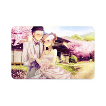 Load image into Gallery viewer, Okabe and Kurisu Wedding Credit Card Skins (4-in-1 Pack)