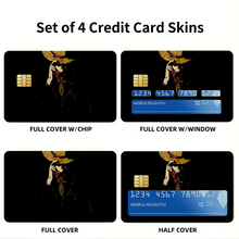 Load image into Gallery viewer, One Piece Monkey D. Luffy Credit Card Skins (4-in-1 Pack)