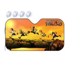 Load image into Gallery viewer, One Piece Monkey D. Luffy, Roronoa Zoro, Sanji, Nami, Usopp  Car Sunshade