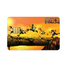 Load image into Gallery viewer, One Piece Monkey D. Luffy, Roronoa Zoro, Sanji, Nami, Usopp Credit Card Skins (4-in-1 Pack)