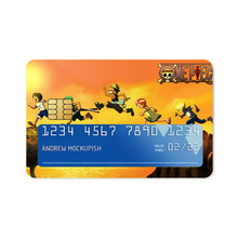 Load image into Gallery viewer, One Piece Monkey D. Luffy, Roronoa Zoro, Sanji, Nami, Usopp Credit Card Skins (4-in-1 Pack)