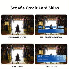Load image into Gallery viewer, One Piece Monkey D. Luffy, Roronoa Zoro, Sanji, Nico Robin, Nami Credit Card Skins (4-in-1 Pack)