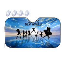 Load image into Gallery viewer, One Piece Monkey D. Luffy, Roronoa Zoro, Sanji, Nico Robin, Tony Tony Chopper  Car Sunshade