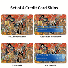 Load image into Gallery viewer, One Piece Monkey D. Luffy, Roronoa Zoro, Sanji, Tony Tony Chopper, Usopp Credit Card Skins (4-in-1 Pack)