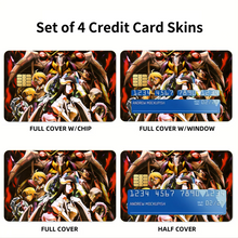 Load image into Gallery viewer, Overlord Albedo, Shalltear Bloodfallen, Demiurge, Sebas Tian Credit Card Skins (4-in-1 Pack)