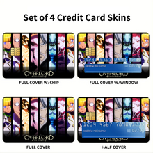 Load image into Gallery viewer, Overlord Albedo, Shalltear Bloodfallen, Demiurge, Sebas Tian Credit Card Skins (4-in-1 Pack)