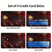 Load image into Gallery viewer, Overlord Demiurge Credit Card Skins (4-in-1 Pack)