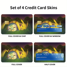 Load image into Gallery viewer, Pikachu and Piplup Credit Card Skins (4-in-1 Pack)
