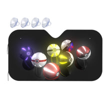Load image into Gallery viewer, Pokéballs Car Sunshade