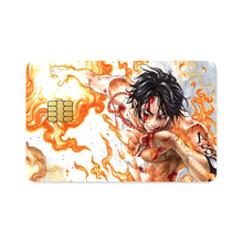 Load image into Gallery viewer, Portgas D. Ace - One Piece Credit Card Skins (4-in-1 Pack)
