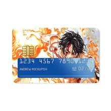 Load image into Gallery viewer, Portgas D. Ace - One Piece Credit Card Skins (4-in-1 Pack)