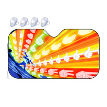 Load image into Gallery viewer, Power of Hand Signs  Car Sunshade