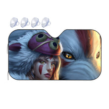 Load image into Gallery viewer, Princess Mononoke  Car Sunshade