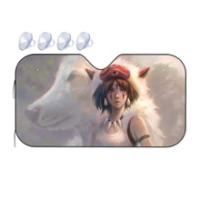Load image into Gallery viewer, Princess Mononoke  Car Sunshade