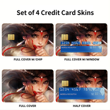 Load image into Gallery viewer, Princess Mononoke Credit Card Skins (4-in-1 Pack)