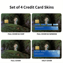 Load image into Gallery viewer, Princess Mononoke Credit Card Skins (4-in-1 Pack)
