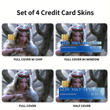 Load image into Gallery viewer, Princess Mononoke Credit Card Skins (4-in-1 Pack)