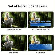 Load image into Gallery viewer, Princess Mononoke Credit Card Skins (4-in-1 Pack)
