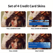 Load image into Gallery viewer, Princess Mononoke Credit Card Skins (4-in-1 Pack)