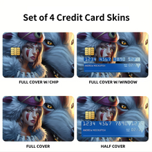 Load image into Gallery viewer, Princess Mononoke Credit Card Skins (4-in-1 Pack)