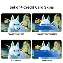 Load image into Gallery viewer, Princess Mononoke Credit Card Skins (4-in-1 Pack)