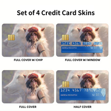 Load image into Gallery viewer, Princess Mononoke Credit Card Skins (4-in-1 Pack)
