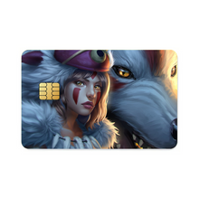 Load image into Gallery viewer, Princess Mononoke Credit Card Skins (4-in-1 Pack)