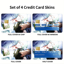 Load image into Gallery viewer, Protagonist and Antagonist Faces Credit Card Skins (4-in-1 Pack)