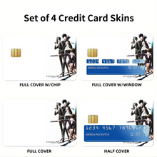 Load image into Gallery viewer, Psycho-Pass Akane Tsunemori, Nobuchika Ginoza Credit Card Skins (4-in-1 Pack)