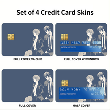 Load image into Gallery viewer, Psycho-Pass Akane Tsunemori, Nobuchika Ginoza Credit Card Skins (4-in-1 Pack)