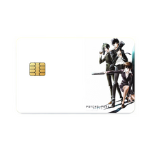 Load image into Gallery viewer, Psycho-Pass Akane Tsunemori, Nobuchika Ginoza Credit Card Skins (4-in-1 Pack)