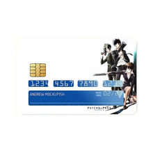 Load image into Gallery viewer, Psycho-Pass Akane Tsunemori, Nobuchika Ginoza Credit Card Skins (4-in-1 Pack)
