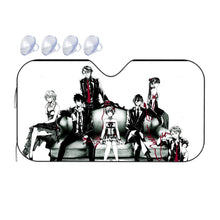 Load image into Gallery viewer, Psycho-Pass Akane Tsunemori, Nobuchika Ginoza, Shion Karanomori, Yayoi Kunizuka Car Sunshade