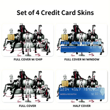 Load image into Gallery viewer, Psycho-Pass Akane Tsunemori, Nobuchika Ginoza, Shion Karanomori, Yayoi Kunizuka Credit Card Skins (4-in-1 Pack)