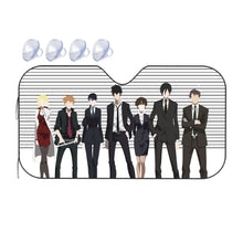 Load image into Gallery viewer, Psycho-Pass Akane Tsunemori, Nobuchika Ginoza, Shuusei Kagari, Tomomi Masaoka, Shion Karanomori Car Sunshade
