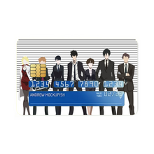 Load image into Gallery viewer, Psycho-Pass Akane Tsunemori, Nobuchika Ginoza, Shuusei Kagari, Tomomi Masaoka, Shion Karanomori Credit Card Skins (4-in-1 Pack)